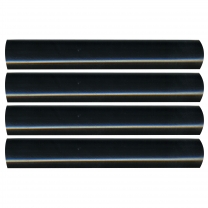 Flexible Dual Wall Adhesive-lined Heat Shrink Tubing 3:1 Black 3/4" ID - 12" Inch 4 Pack