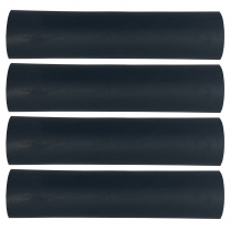 Flexible Dual Wall Adhesive-lined Heat Shrink Tubing 3:1 Black 1" ID - 12" Inch 4 Pack