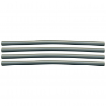 Semi-Rigid Adhesive-Lined Heat Shrink Tubing 2.5:1 Gray 3/16" ID 22-12 AWG - 12" Inch 4 Pack