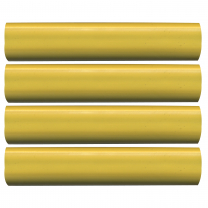 Semi-Rigid Adhesive-Lined Heat Shrink Tubing 2.5:1 Yellow 3/4" ID 4-2/0 AWG - 12" Inch 4 Pack