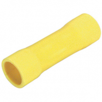 Vinyl Insulated Yellow Butt Connector 12-10 Gauge - 100 Pack