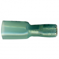 Heat Shrink & Crimp Blue Fully Insulated Female Quick Disconnect 16-14 Gauge .110 Tab - 10 Pack