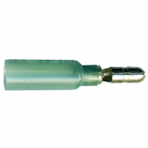 Heat Shrink & Crimp Blue Male Bullet Connector 16-14 Gauge .180 Tab - 10 Pack