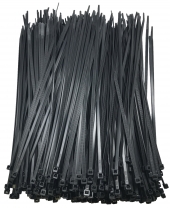 Standard Black 11" Inch Cable Ties 50 lbs - 100 Pack
