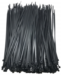 Standard Black 11" Inch Cable Ties 50 lbs - 500 Pack