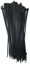 Releasable Black 11" Inch Cable Ties 50 lbs - 100 Pack