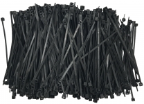 Standard Black 4" Inch Cable Ties 18 lbs - 1000 Pack