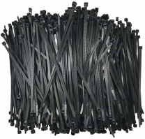 Standard Black 7" Inch Cable Ties 50 lbs - 1000 Pack