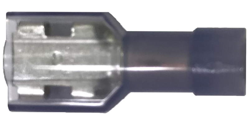 14-16 GAUGE 100 PK NYLON FULLY INSULATED QUICK DISCONNECT FEMALE .187 CONNECTOR 
