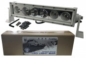 Heise 14" White Single Row LED Marine Light Bar