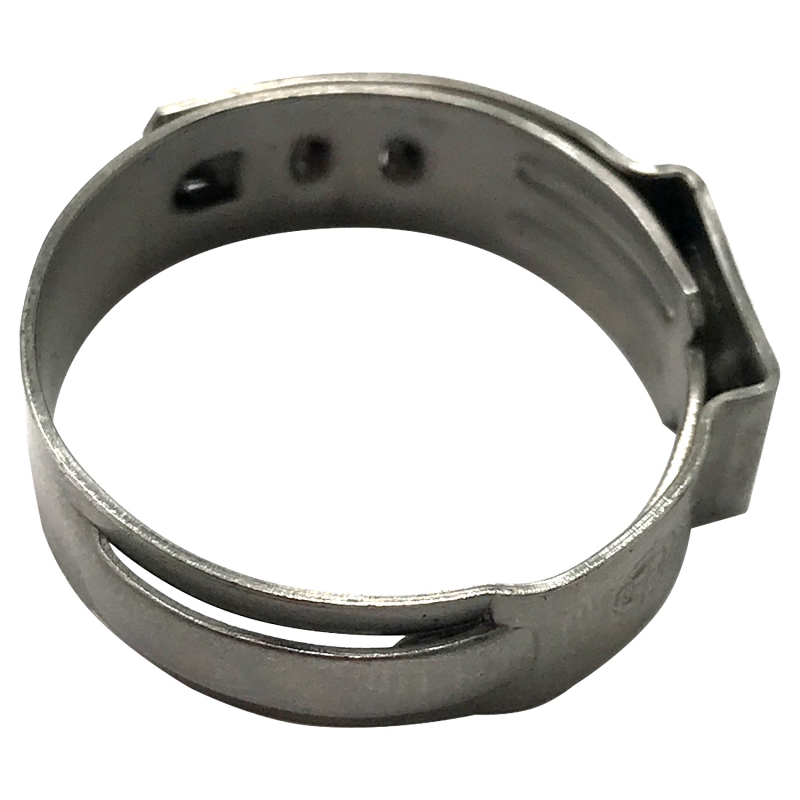 10 Single Ear Stainless Steel Open Pinch Crimp Hose Clamp 7/8" .764" - 7/8" 