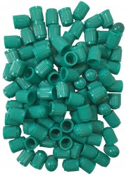1000 Pack Of Green Valve Caps for Nitrogen Filled Tires