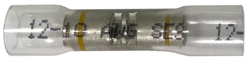 60 Pcs OptiSeal Clear Heat Shrink Sealed Crimp Butt Splice Connector Assortment 