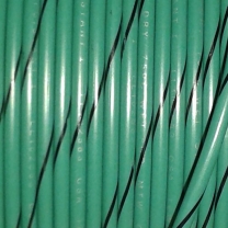 Primary Tracer Marine Tinned Copper 22 Gauge x 25 FT Coil - Green Wire & Black Stripe - USA