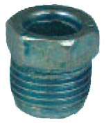 Power Steering & Transmission Line Steel Tube Nuts & Adapter, 3/8 in, 16 mm, 1.5, Blue  5 pack